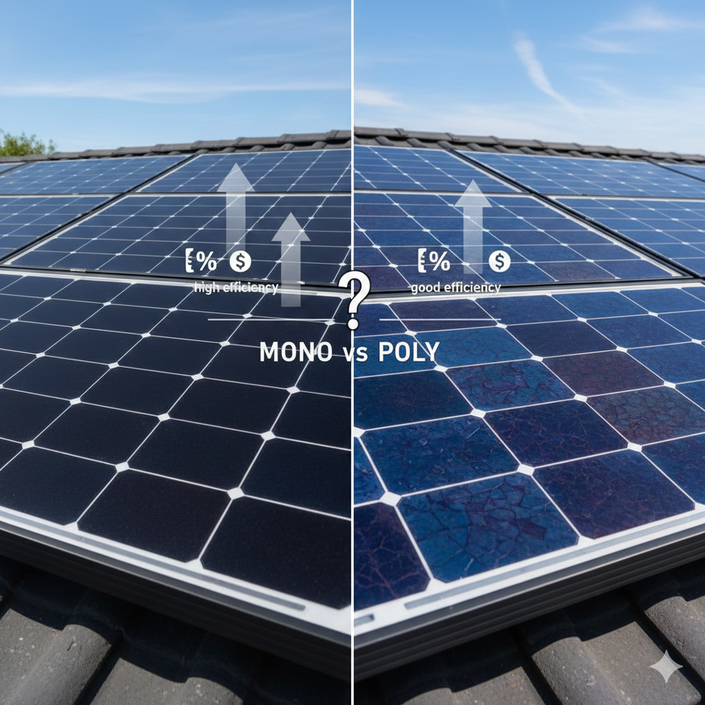 Monocrystalline vs Polycrystalline: Mana Panel Surya Terbaik untuk Rumah?