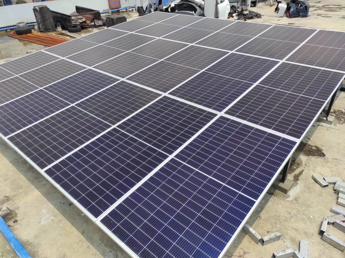 Pemasangan Panel Surya ( Solar Panel) di Pramuka, Jakarta Timur