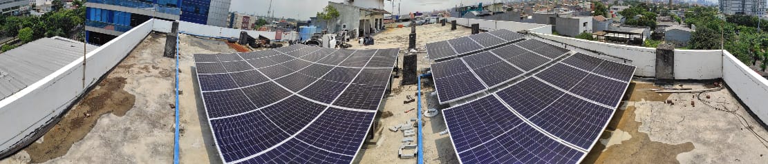 Pemasangan Panel Surya ( Solar Panel) di Pramuka, Jakarta Timur