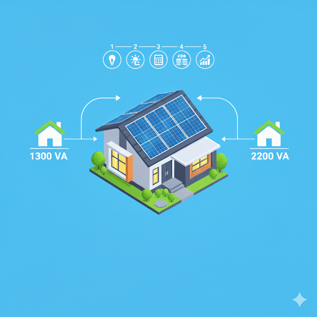 Cara Hitung Kebutuhan Panel Surya untuk Rumah 1300 & 2200 VA | Panduan 2024