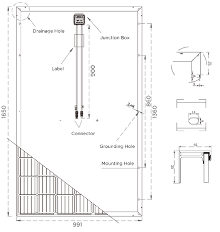 Panel Surya DHP60-W 275W